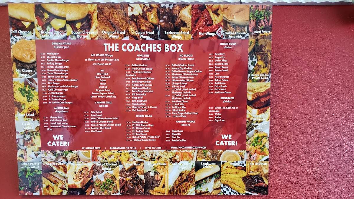 The Coaches Box Menu: A Comprehensive Guide to Sports Dining in the USA