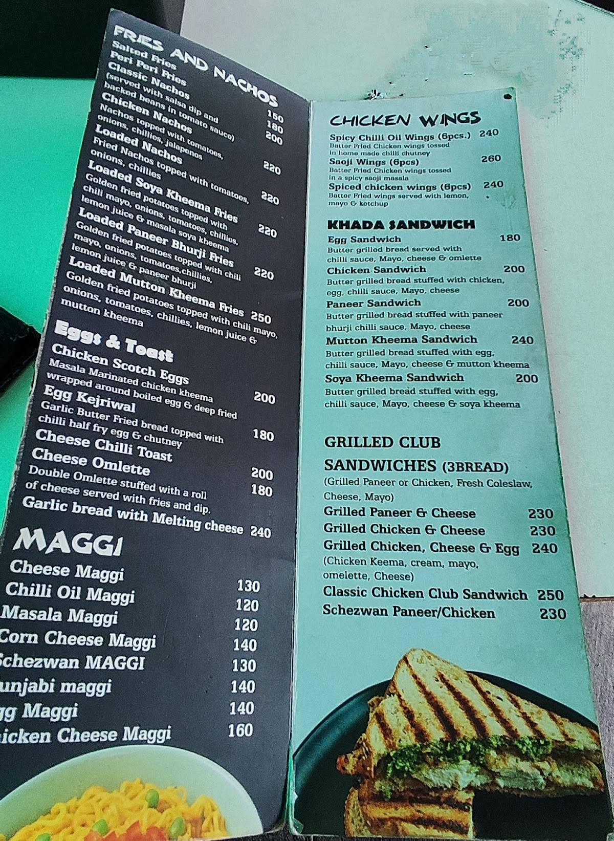Menu at The Common Ground Sports Cafe & Restro, Nagpur