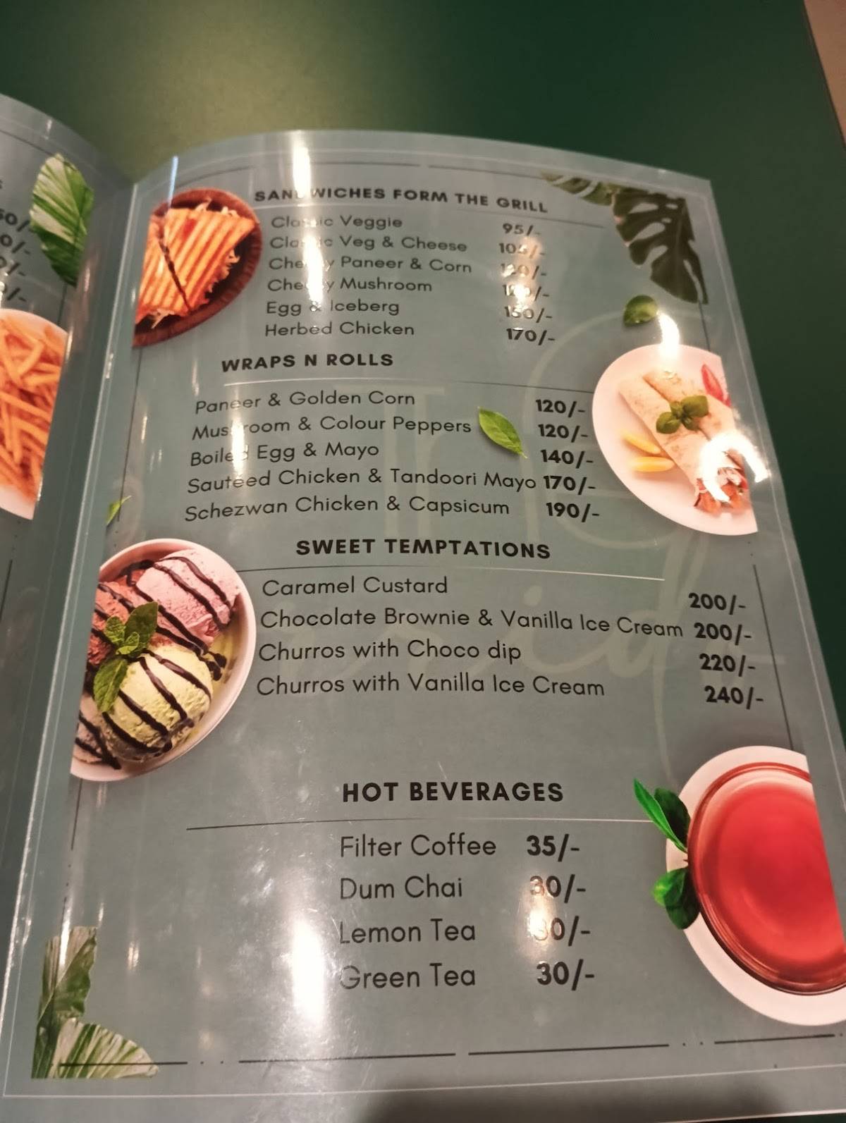 The Corridor Bistro (Cafe) menu