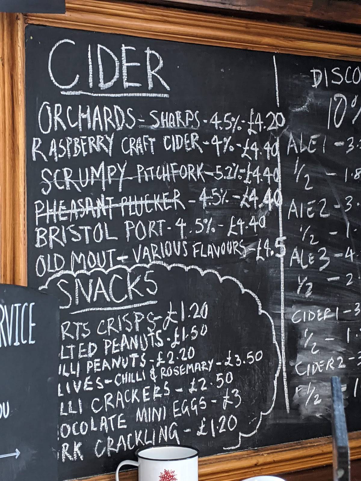 Menu at The Front pub & bar, Falmouth, Custom House Quay