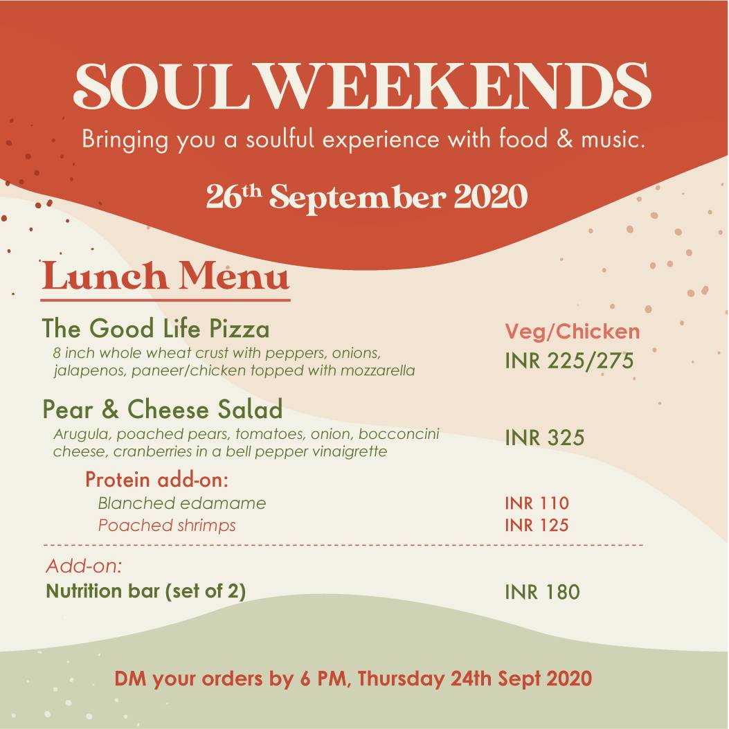 The Good Life Eatery - Madras menu