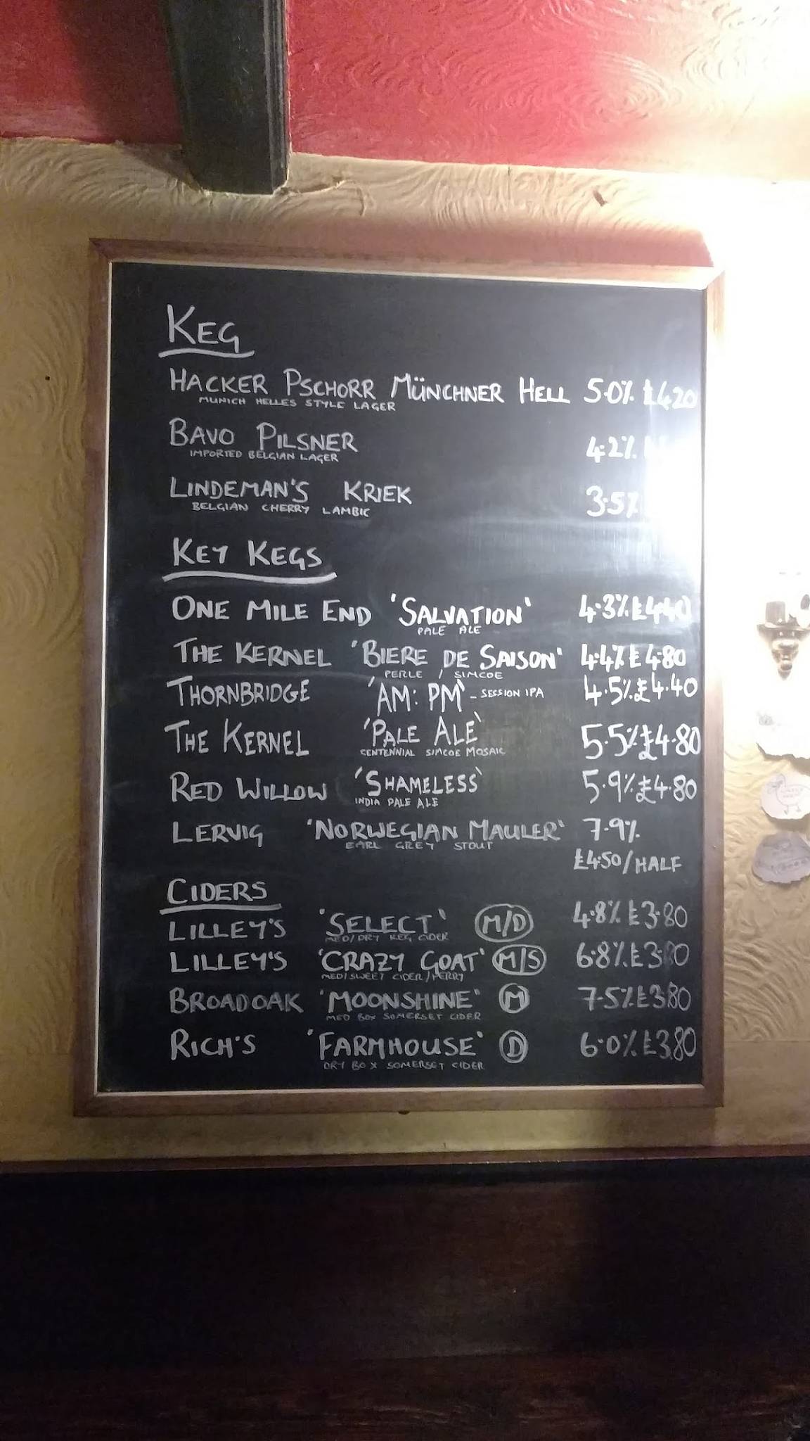 Menu at The Hope pub & bar, Carshalton, 48 West St