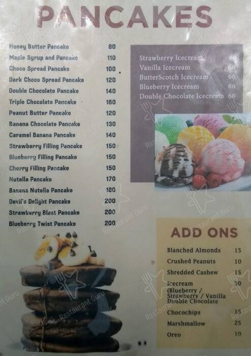 The Hungry Panda menu