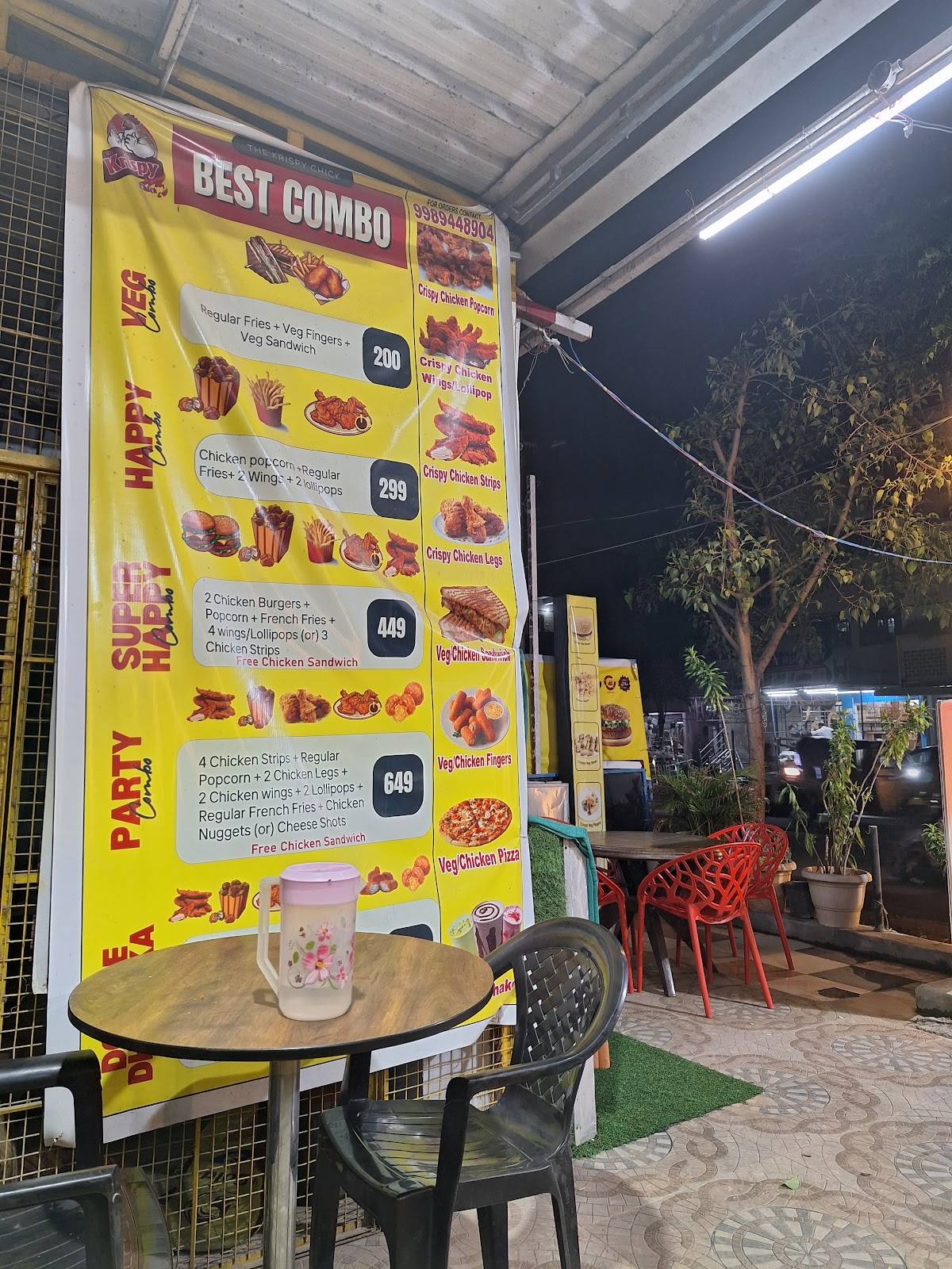 The Krispy Chik menu