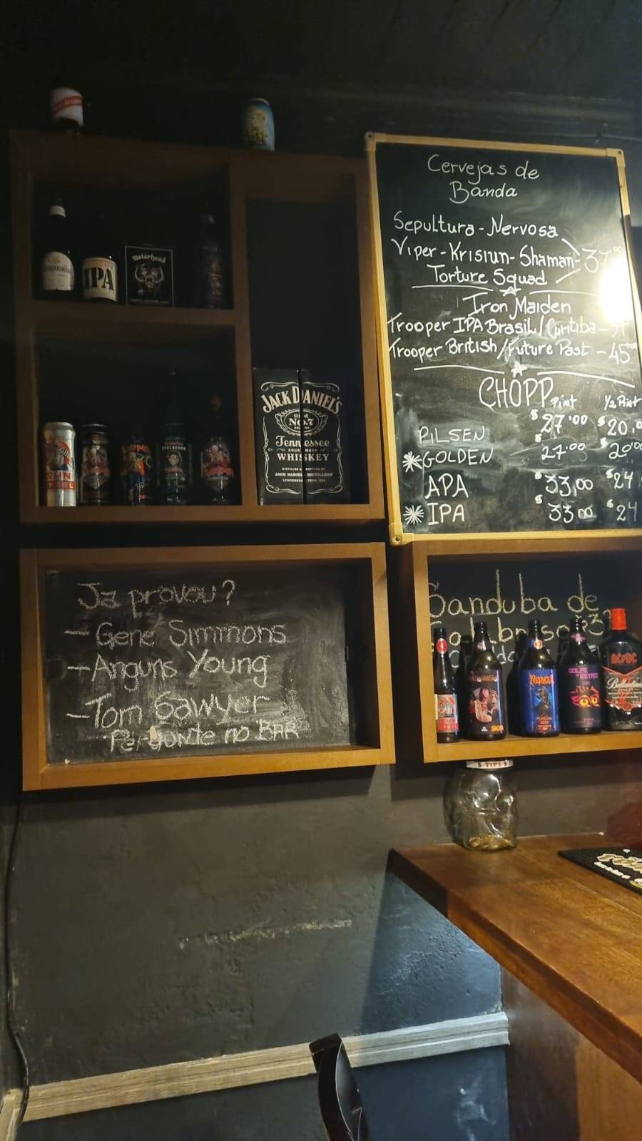 The Metal Bar cardápio