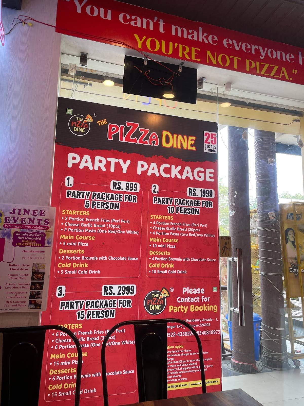 The Pizza Dine - Omaxe R1 menu
