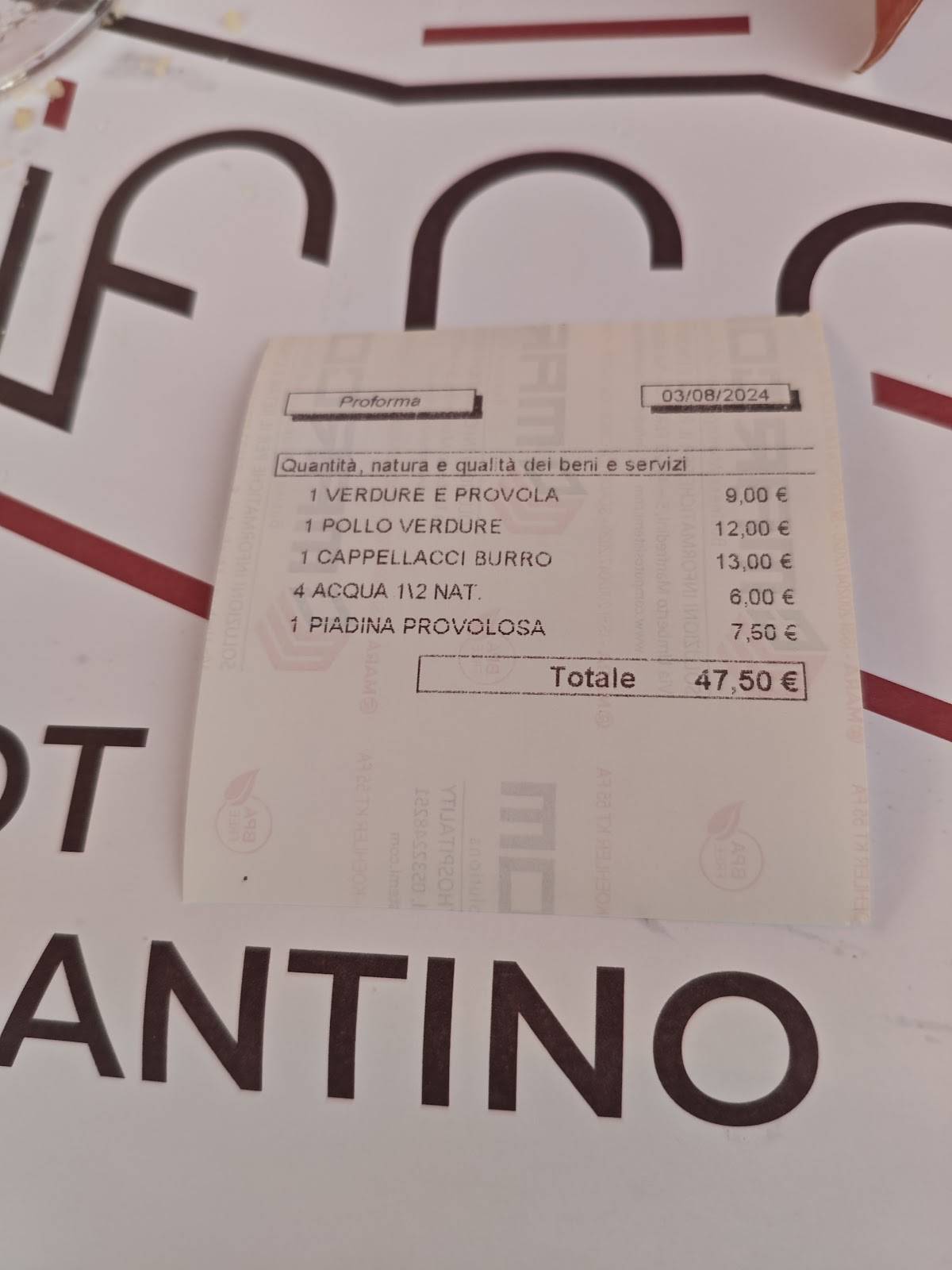 Menu di Tiffany Ferrara 