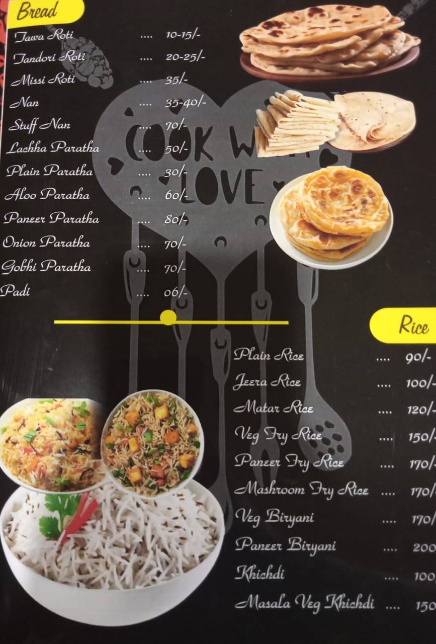 Tikka ' N ' TALKS menu