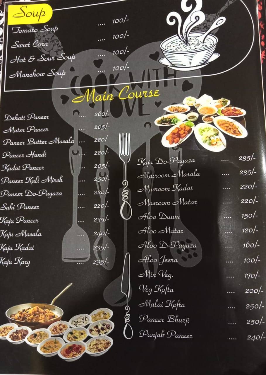 Tikka ' N ' TALKS menu
