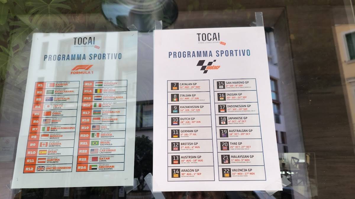 Menu di Tocai Treviso 