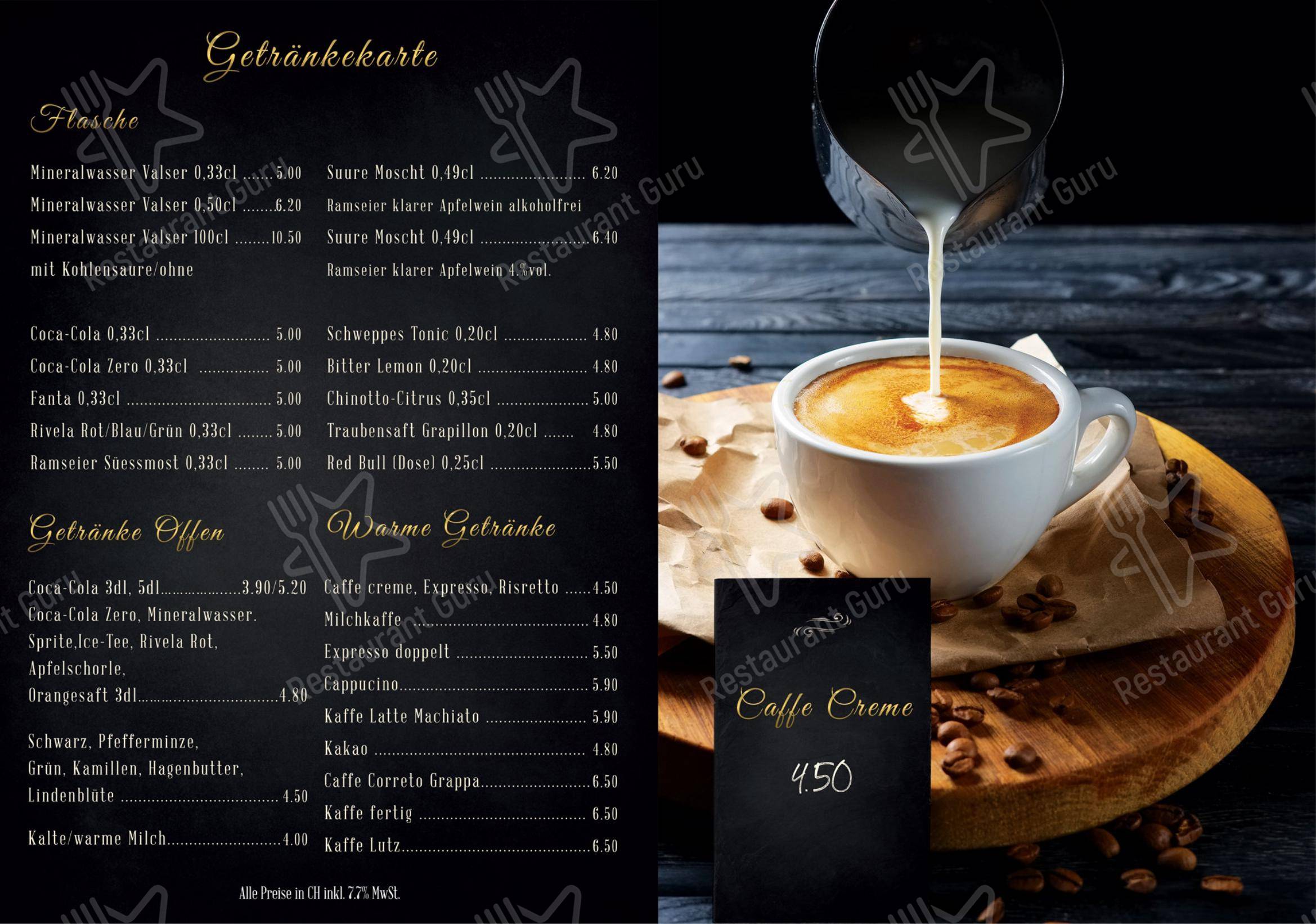 Menu per Tomate-Birkenhof Restaurant ristorante