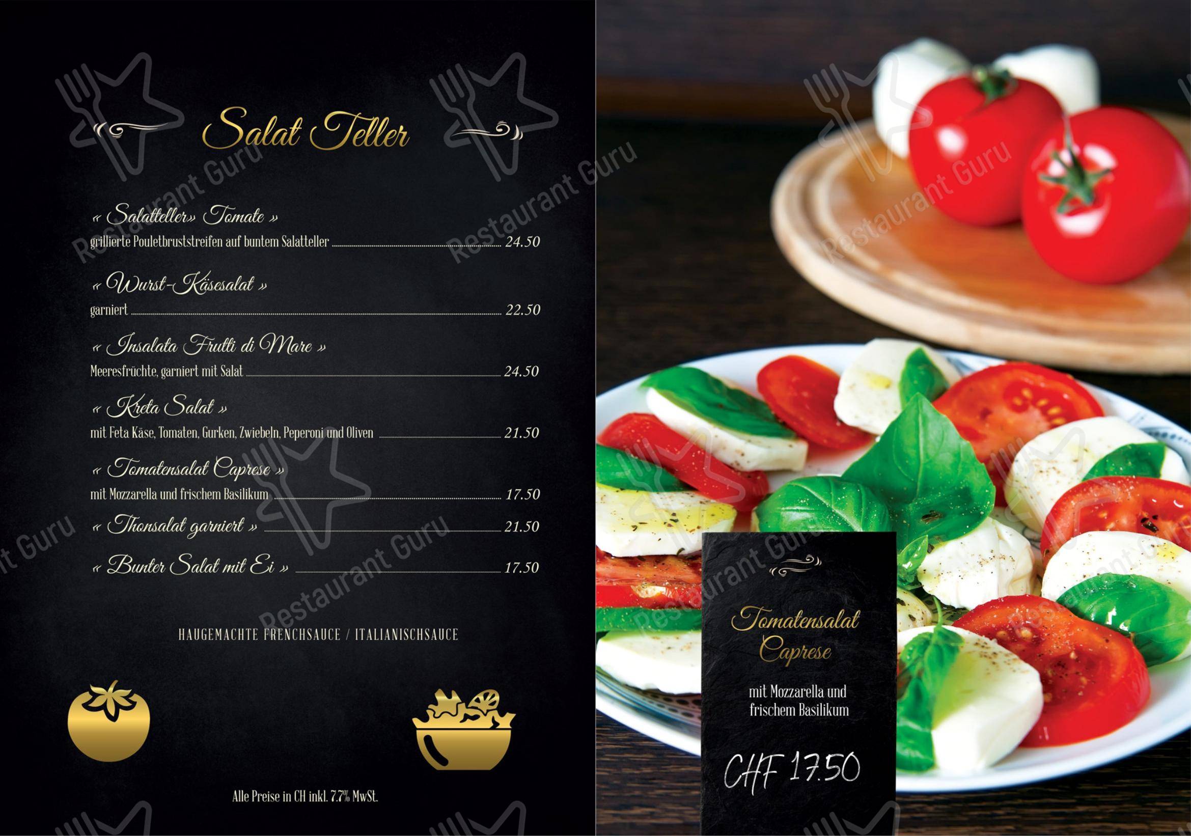 Menu di Tomate-Birkenhof Restaurant - Menu