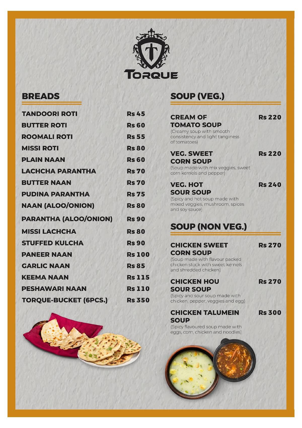 Torque menu