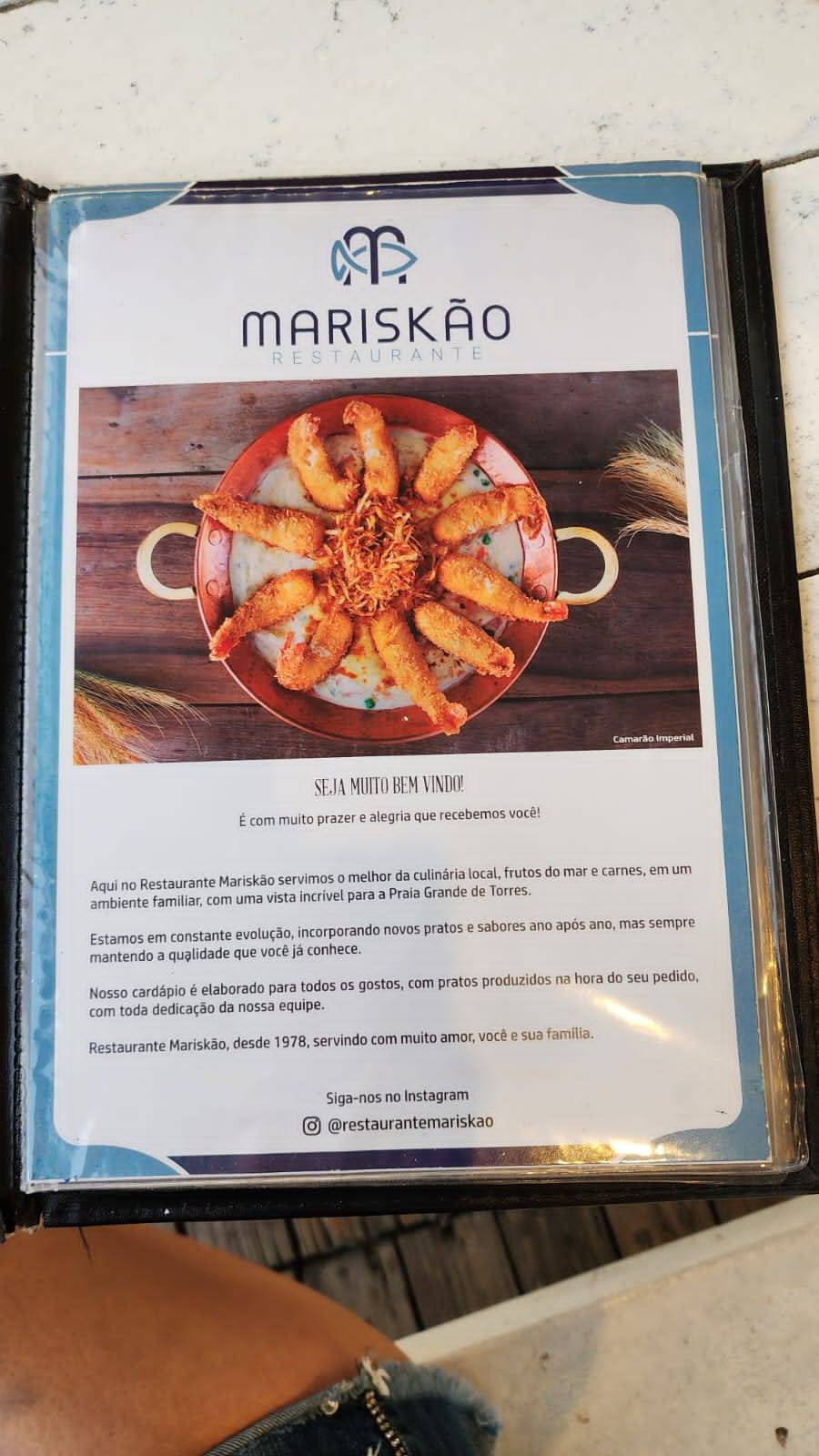 Restaurante Mariskão cardápio