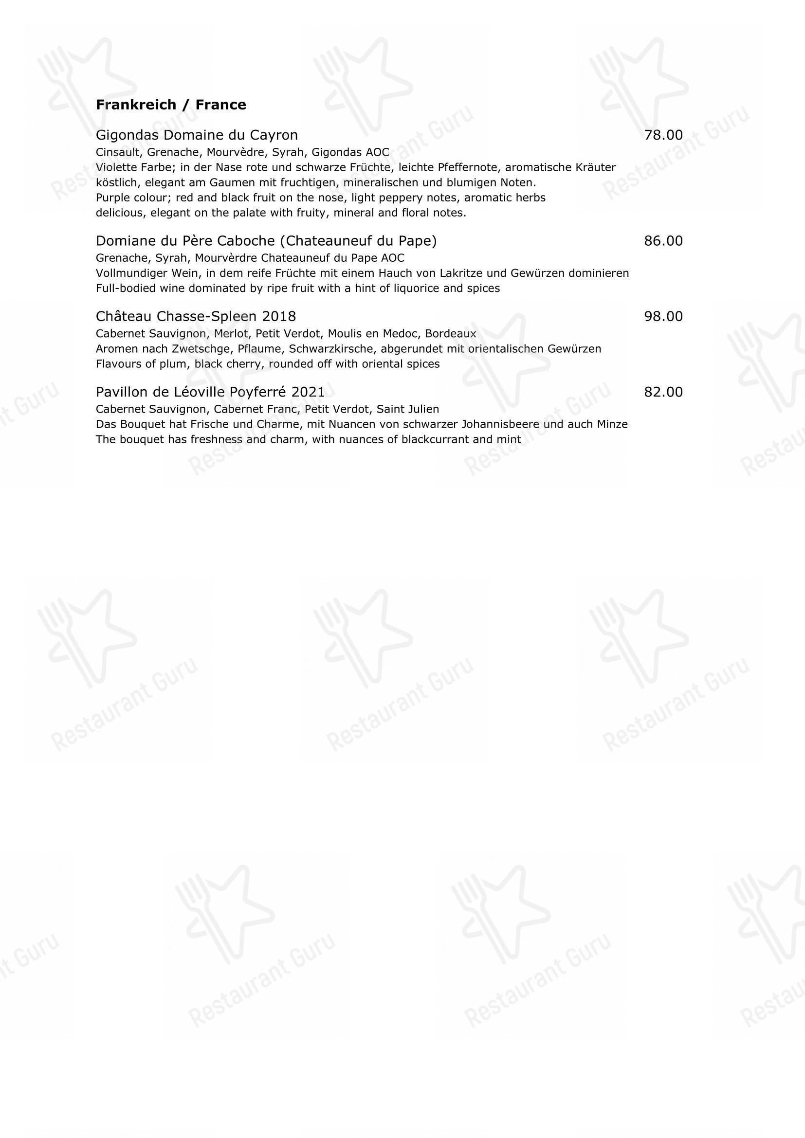Menu per Torstübli ristorante