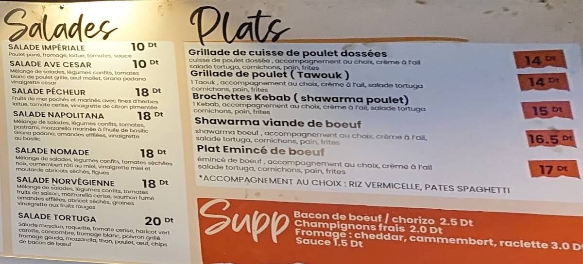Menu de Tortuga Compozz