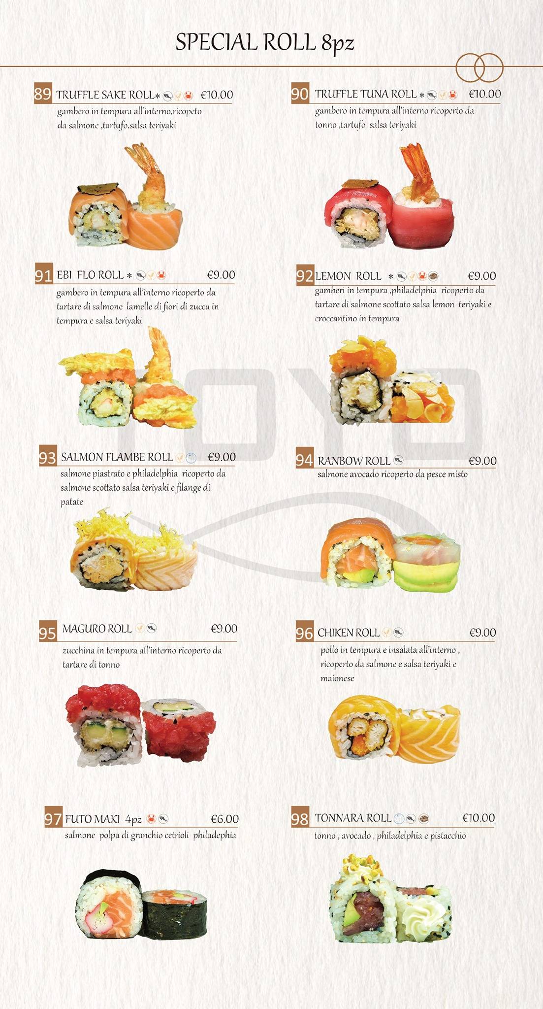 Menu di Toyo 