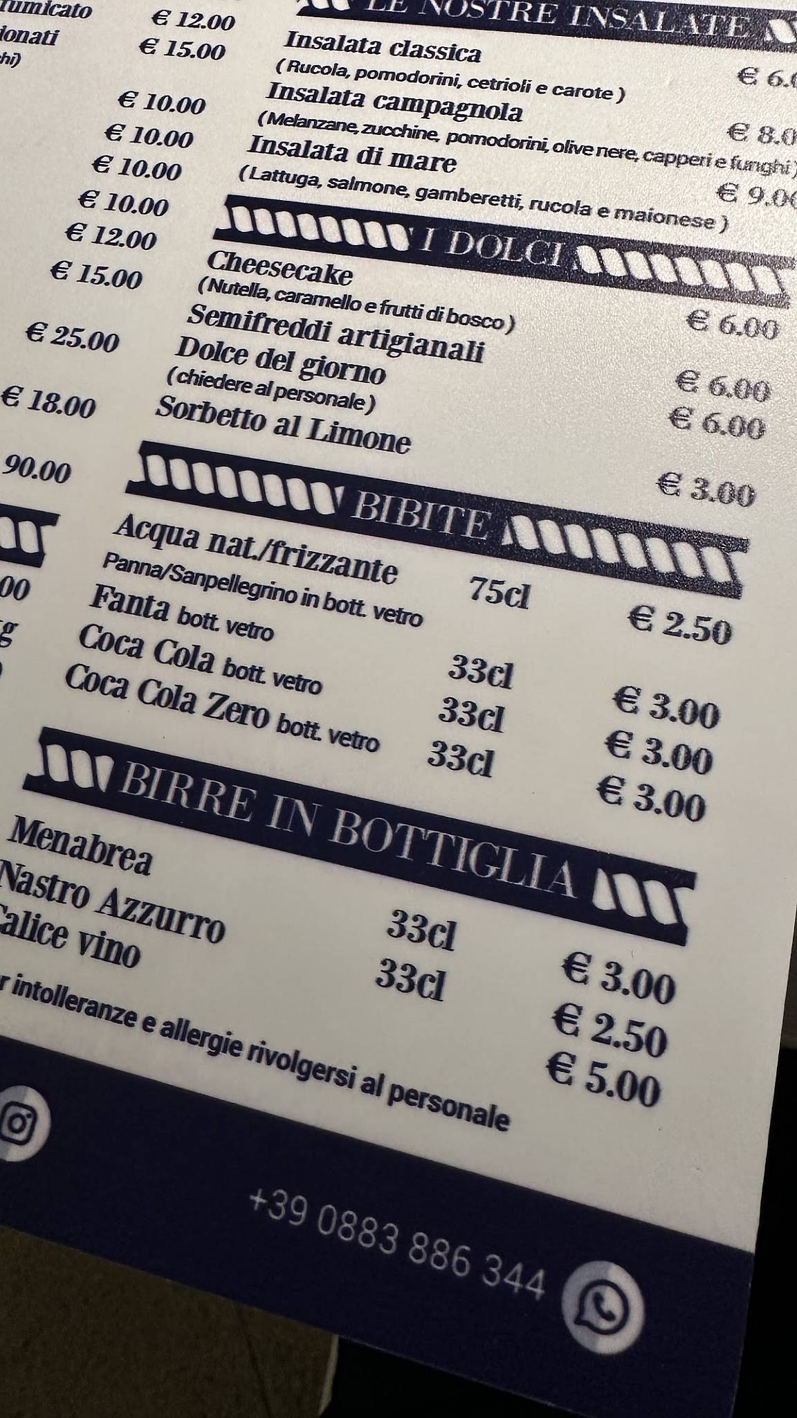 Menu di Cottura Media 