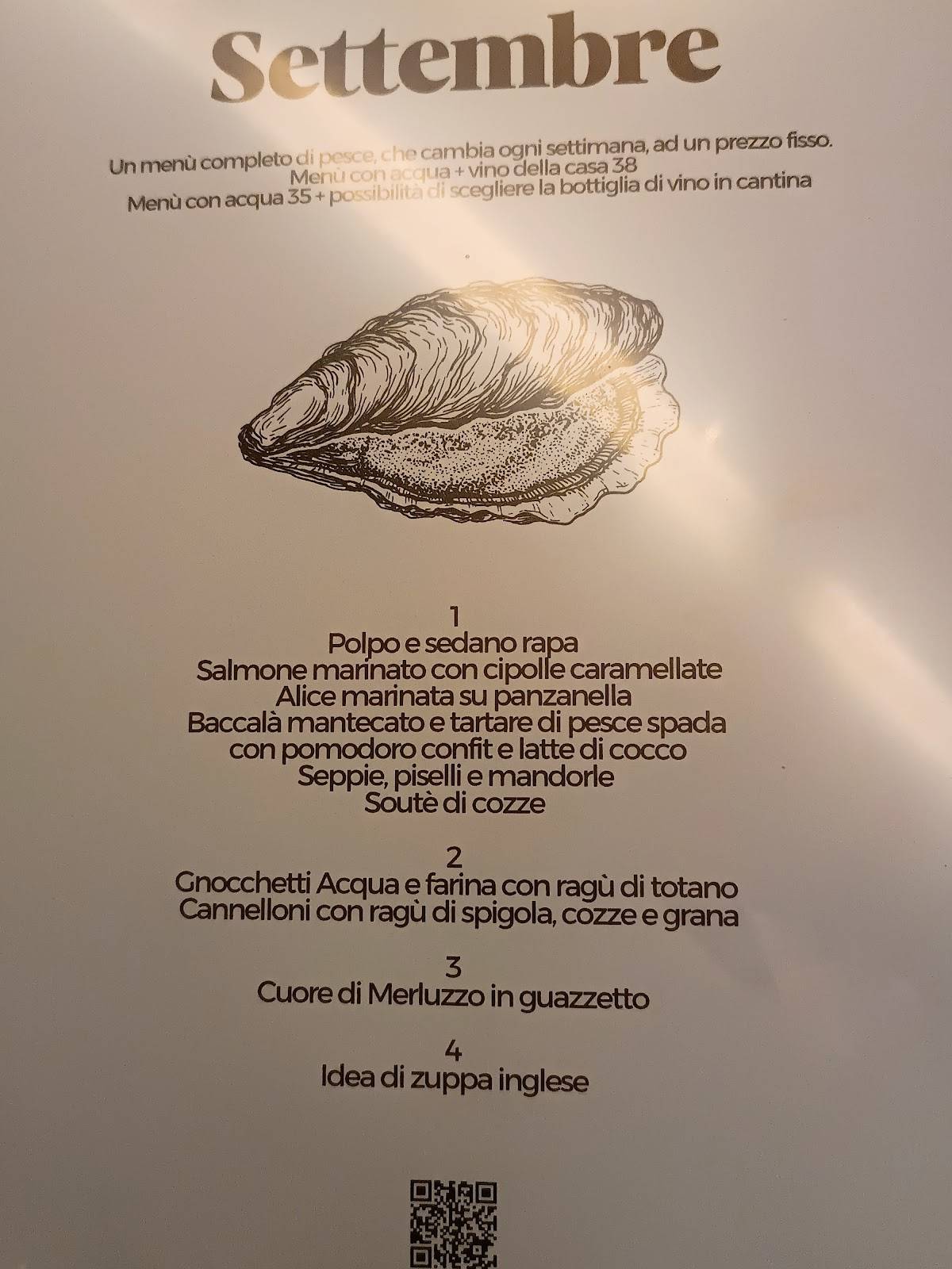 Menu di Ristorante "Trattopesce" 