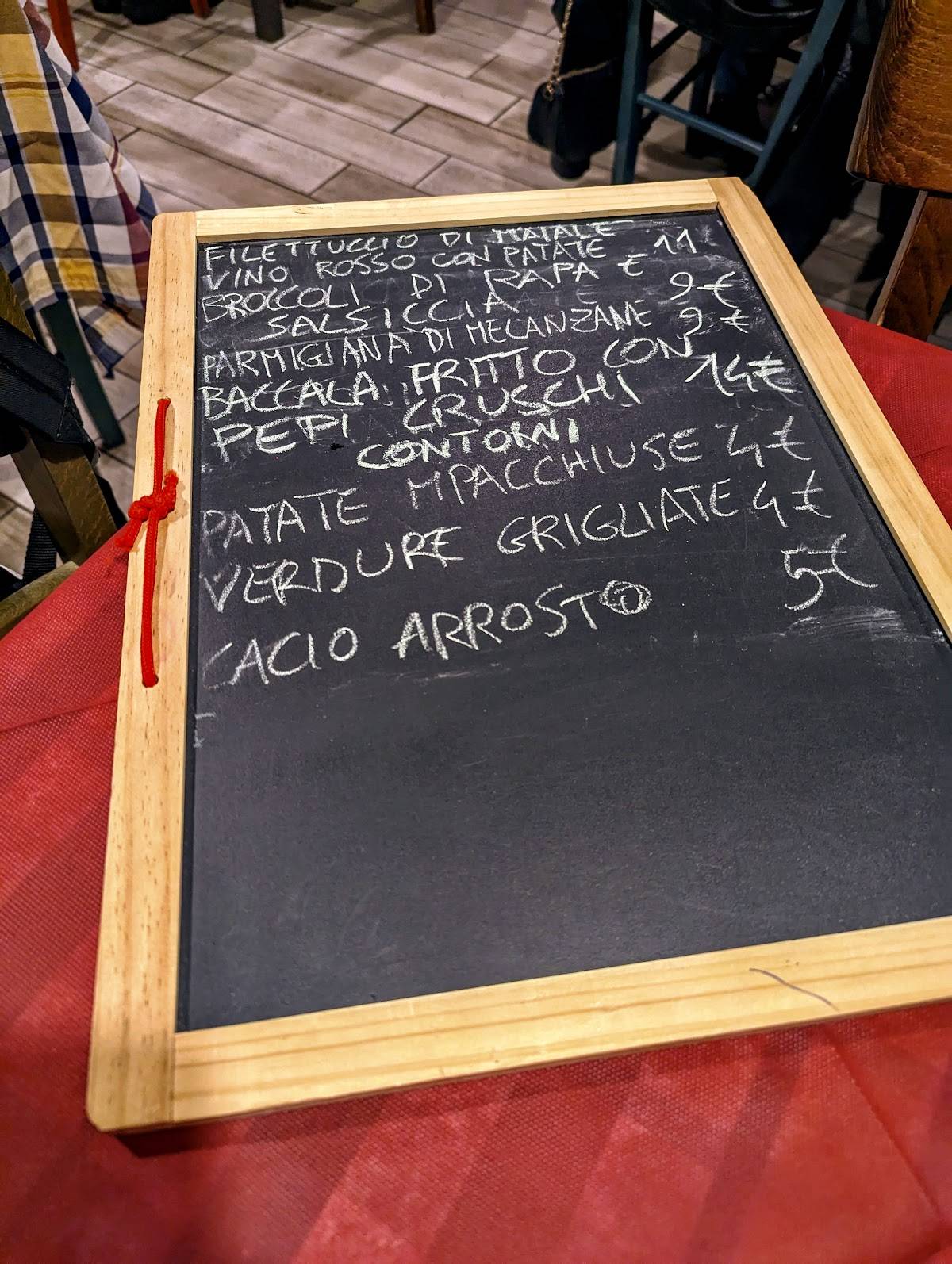 Menu di Trattoria A Gulia 