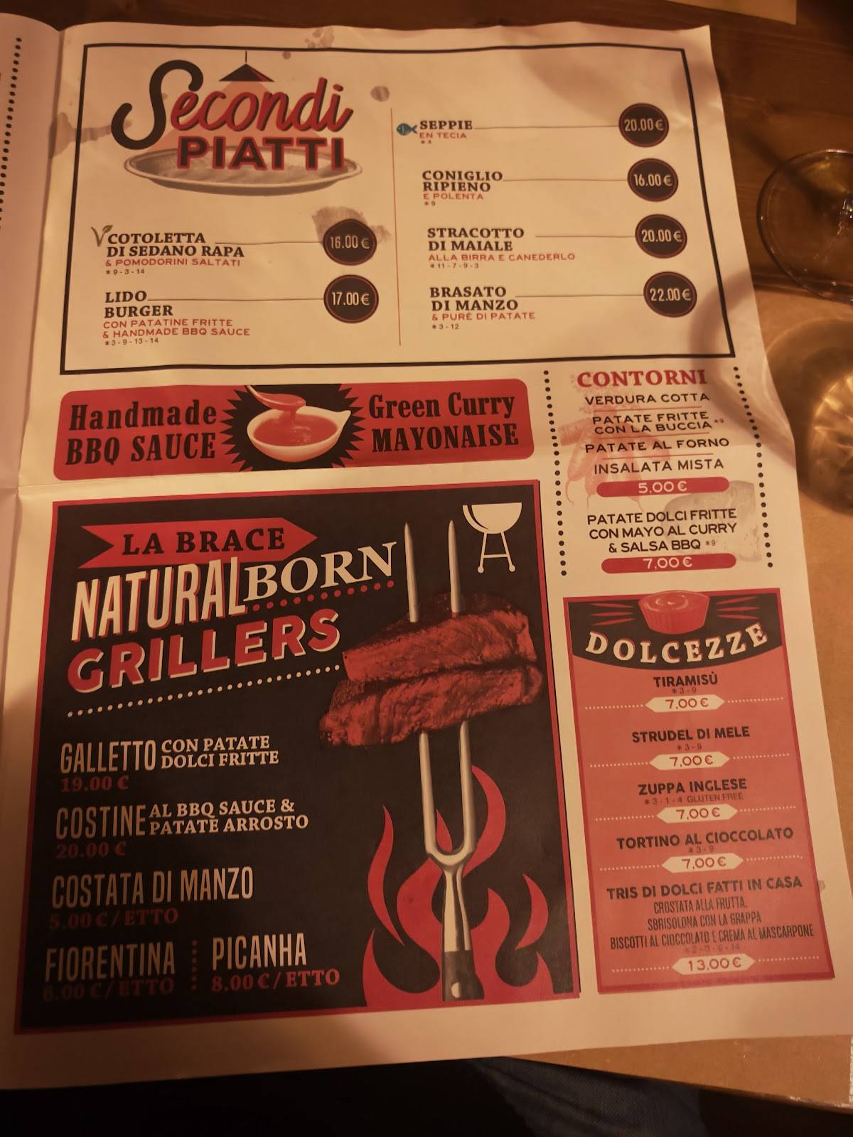 Menu di Trattoria Cà Bottona 