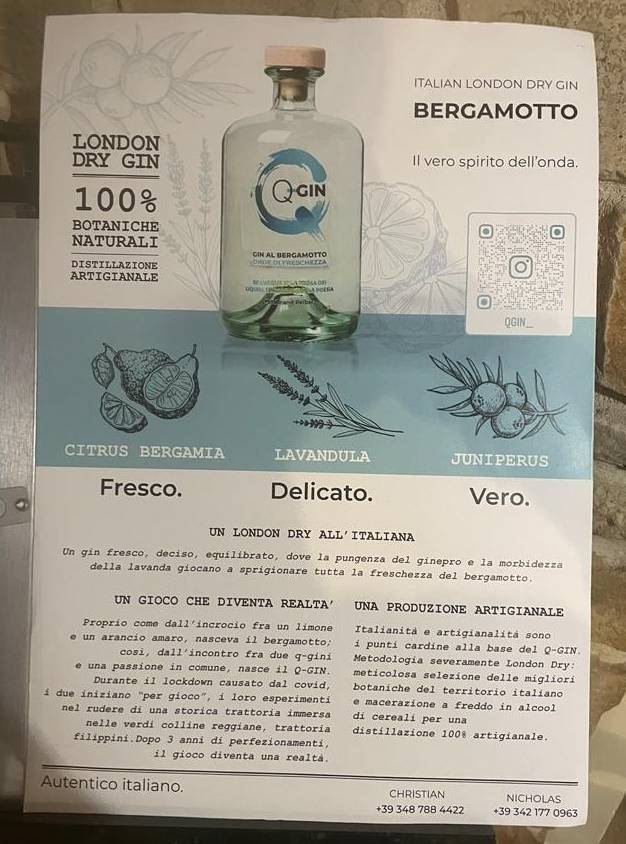 Menu di Trattoria Filippini 