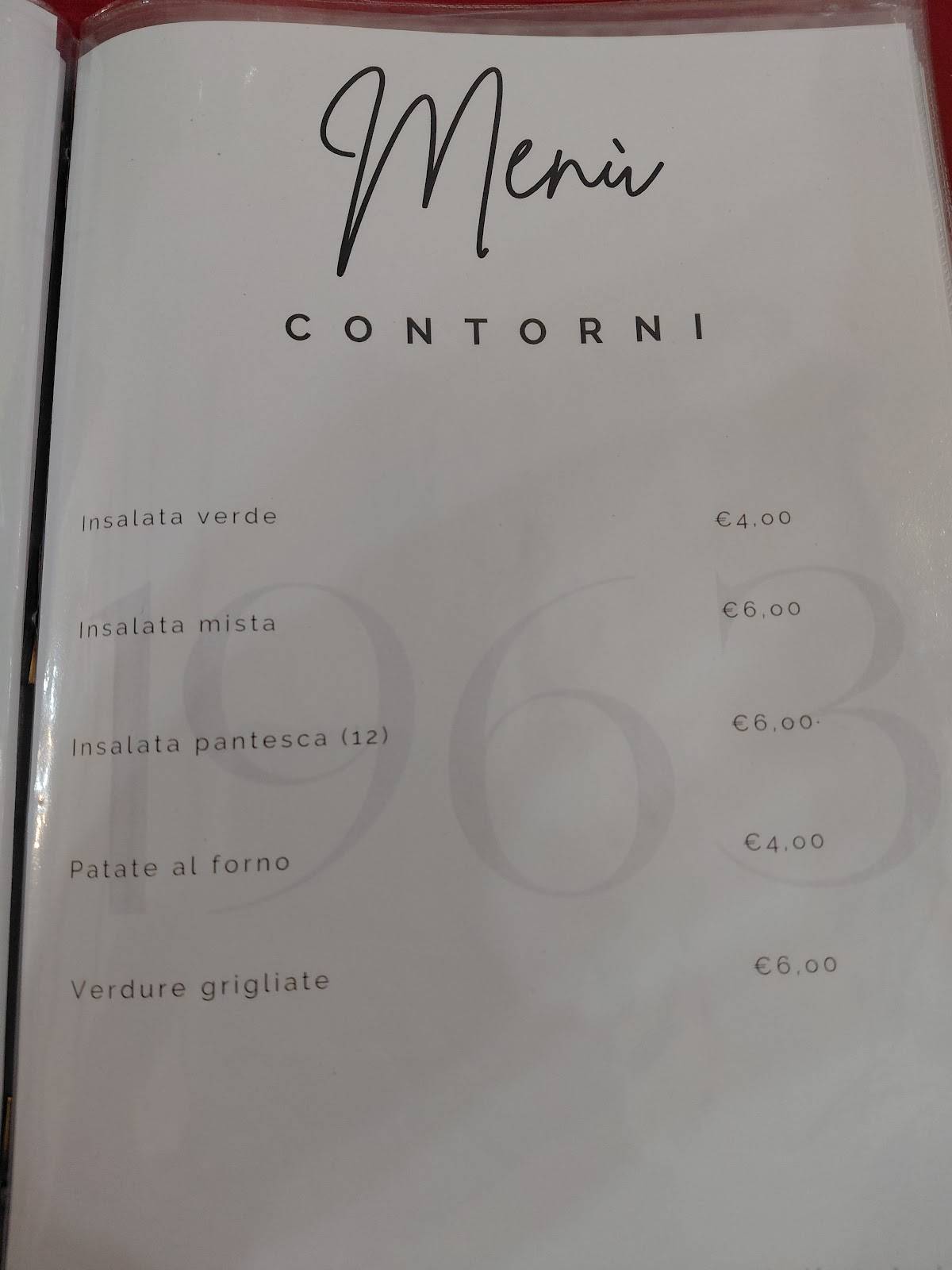 Menu di Trattoria Garibaldi 