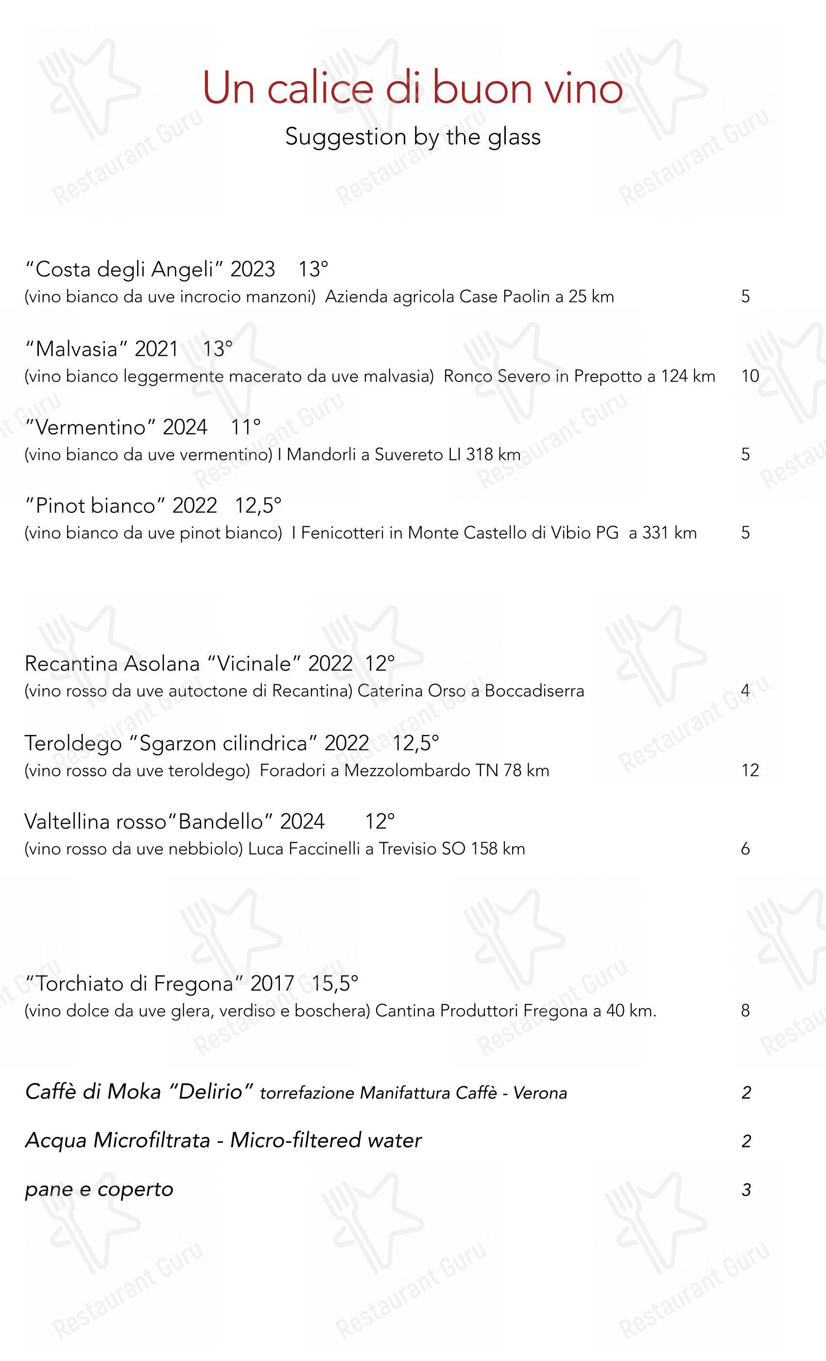 Menu di Trattoria Moderna Due Mori - Menu