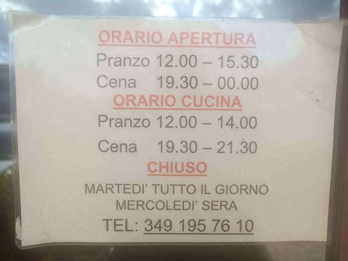 Menu di Trattoria al Macello 