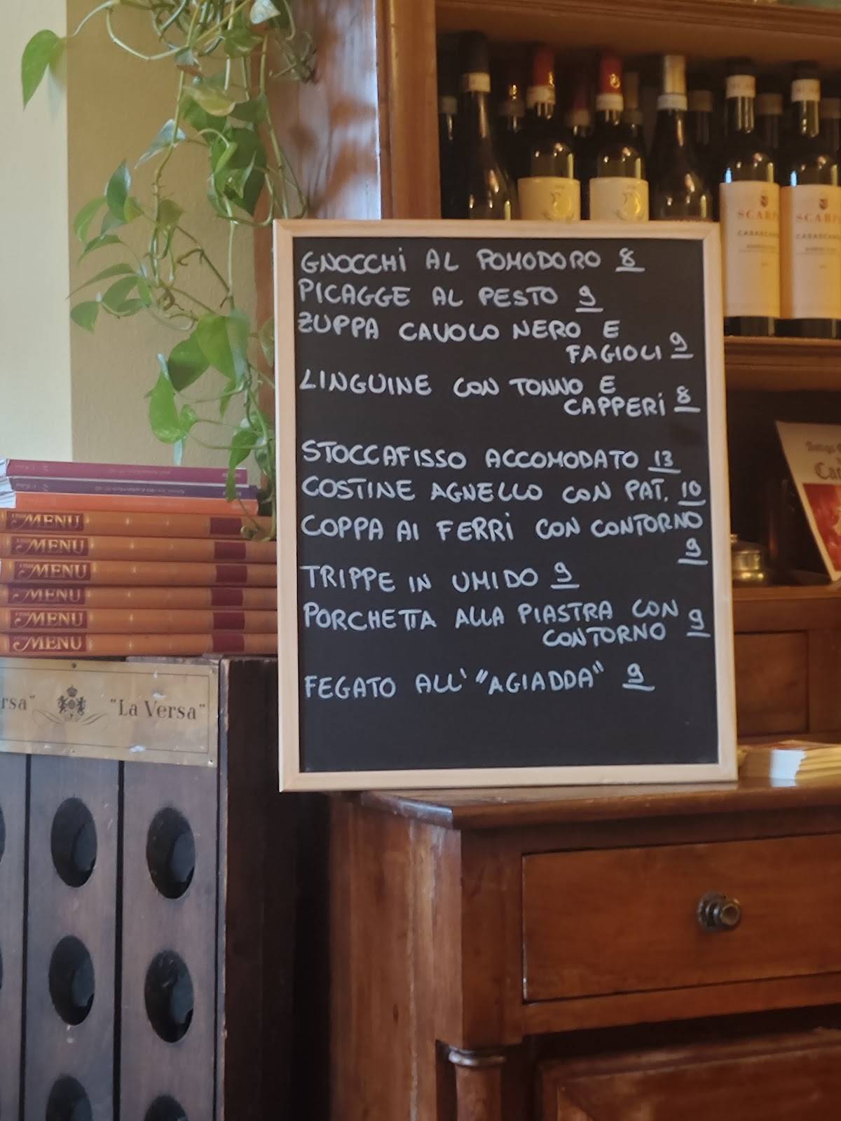Menu di Trattoria dei Cacciatori 