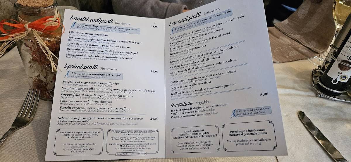 Menu Da Trattoria Del Vapore Ristorante Cernobbio Via Giuseppe Garibaldi menu-da-trattoria-del-vapore-ristorante-cernobbio-via-giuseppe-garibaldi