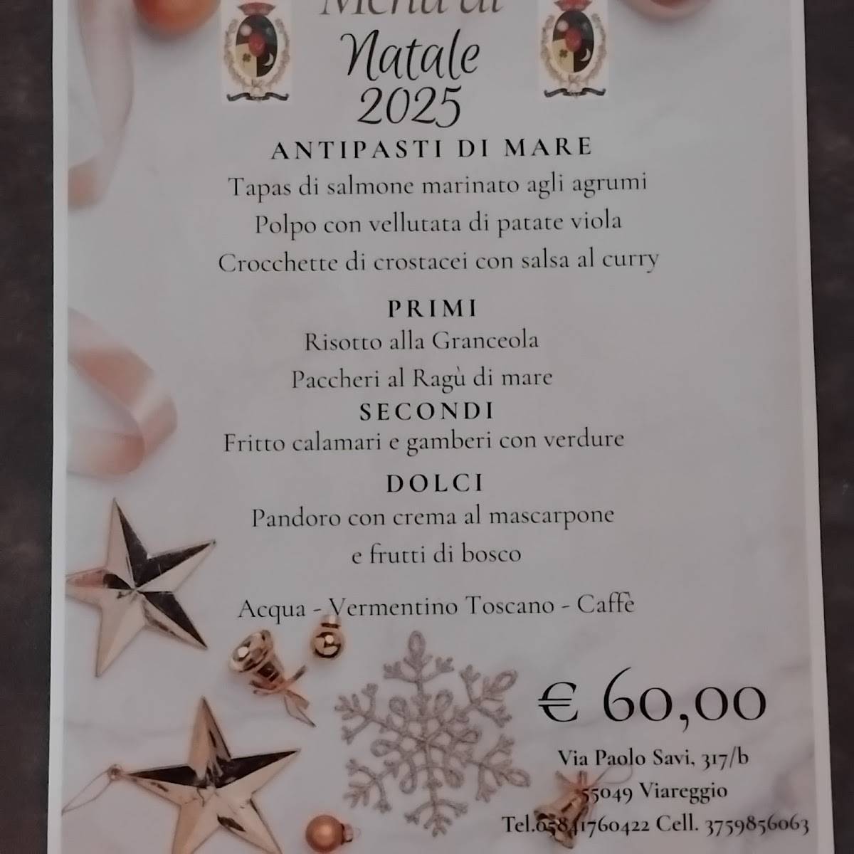 Menu di Caffè VIP 