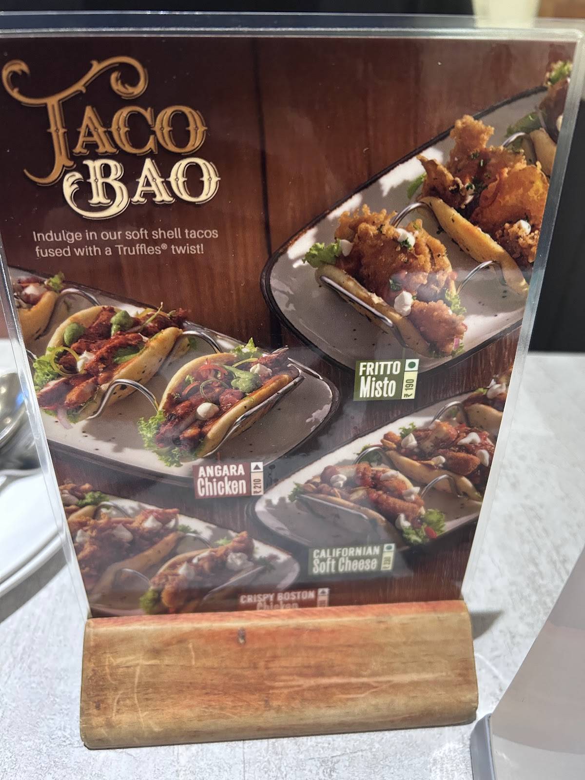 Truffles St. Marks menu