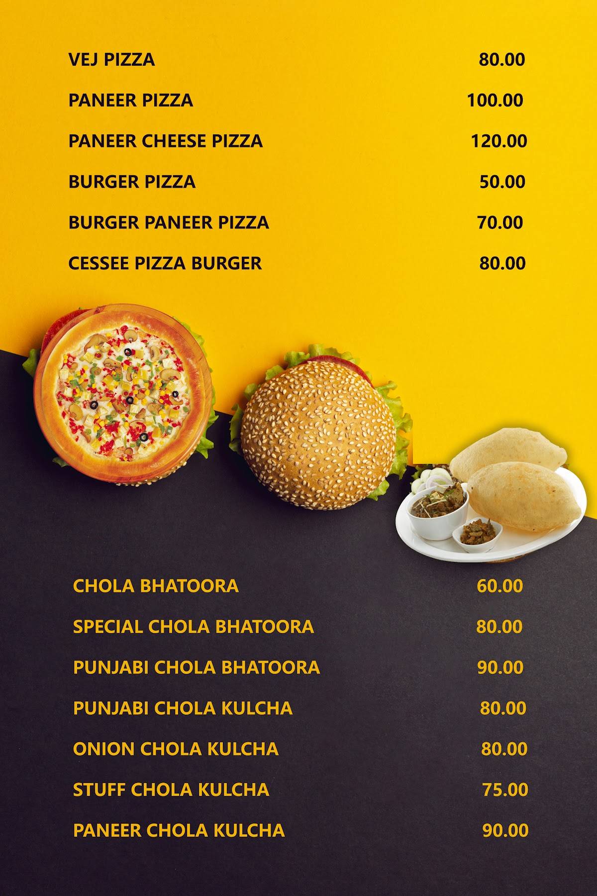 Tulsi Restaurant & Bakers menu