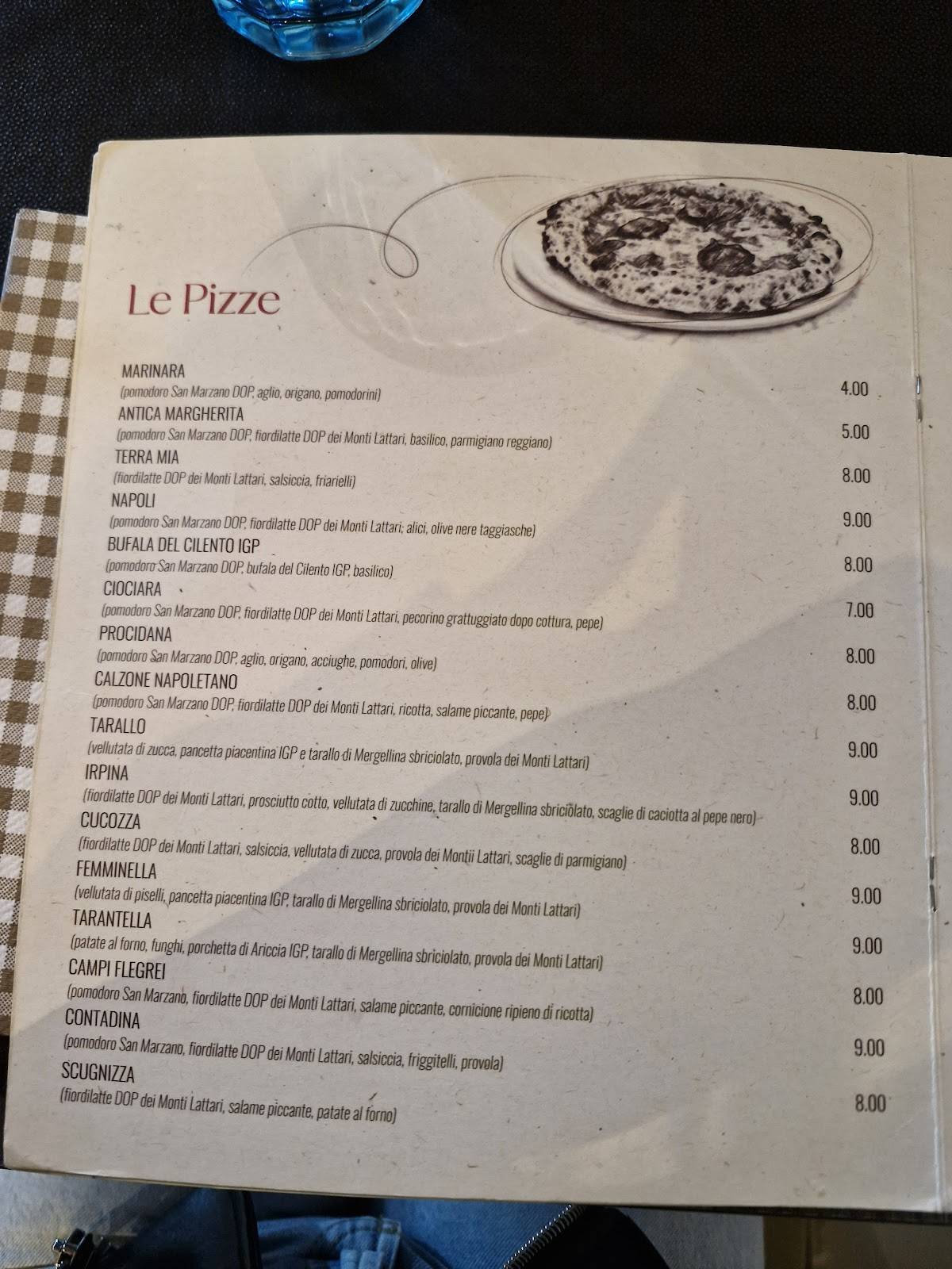 Menu di Acqua e Farina 