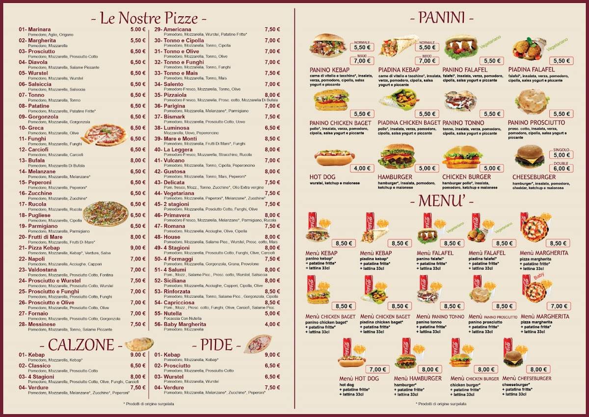 Menu di Turkish Pizza & Kebap House 