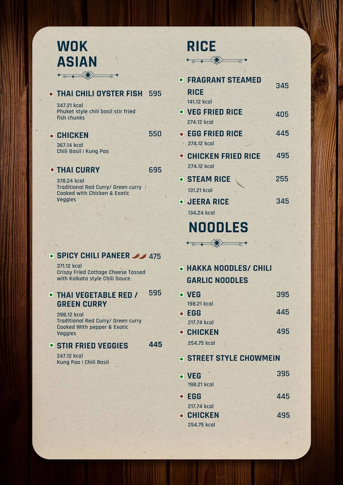 Sorbo menu