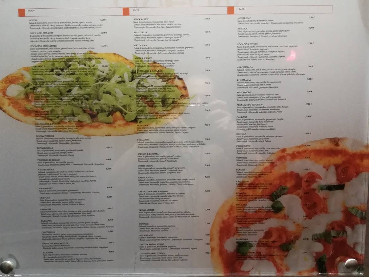 Menu di Odeon 
