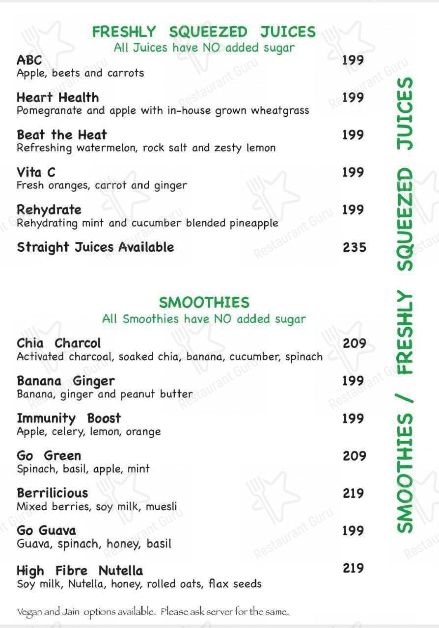 Una by Garde Manger menu