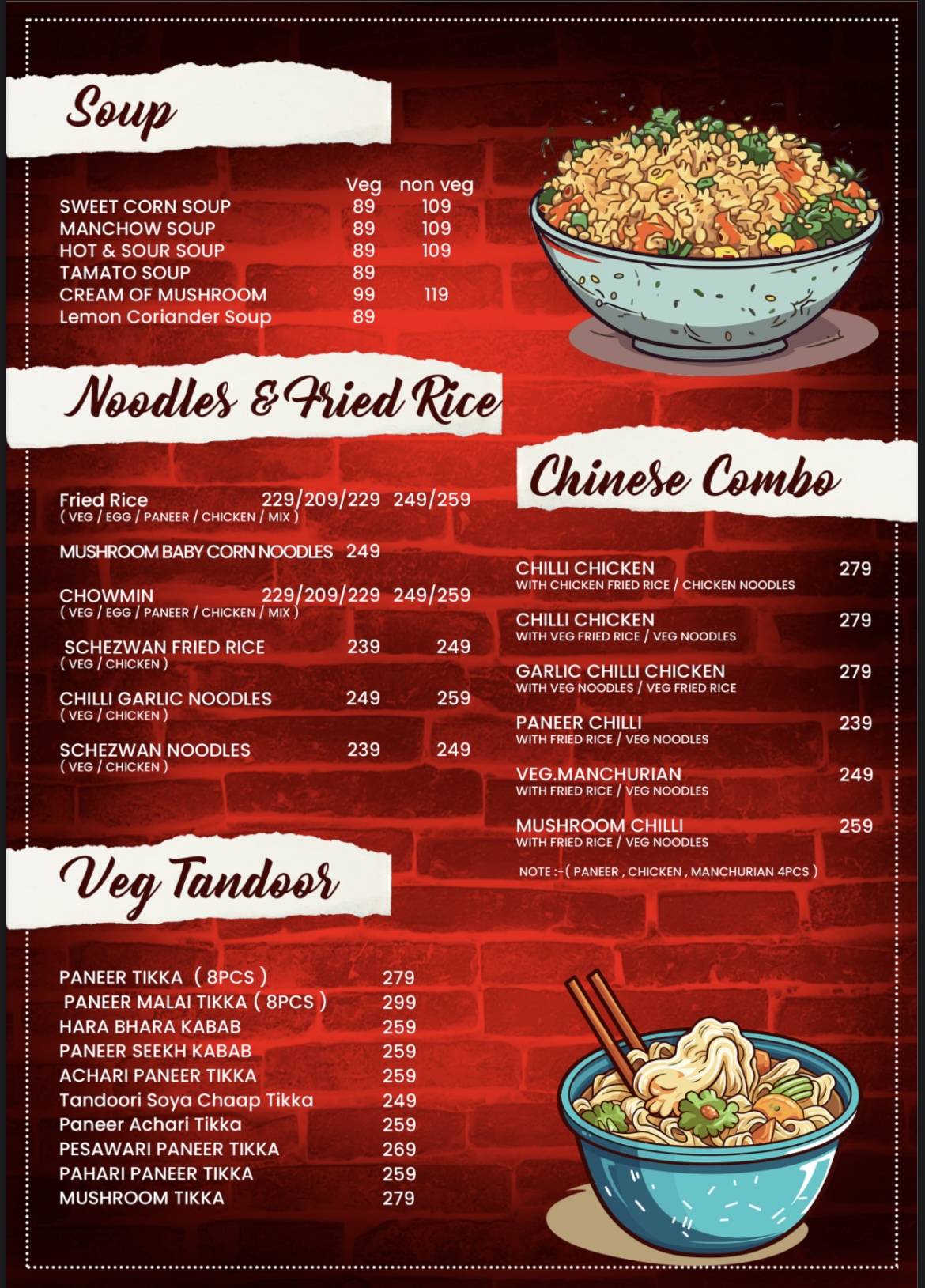 Underground Cafe & Restaurant - Restaurant And Cafe menu