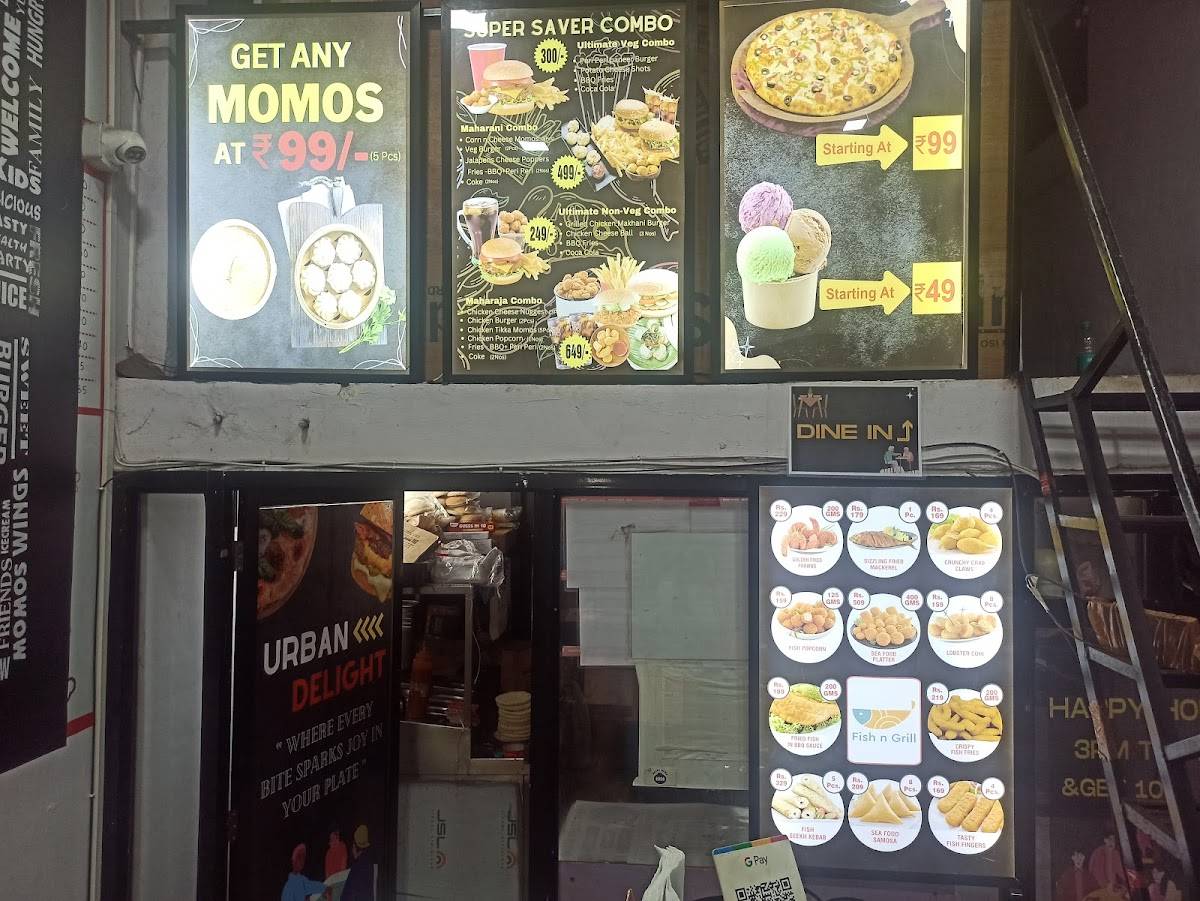Urban Delight menu