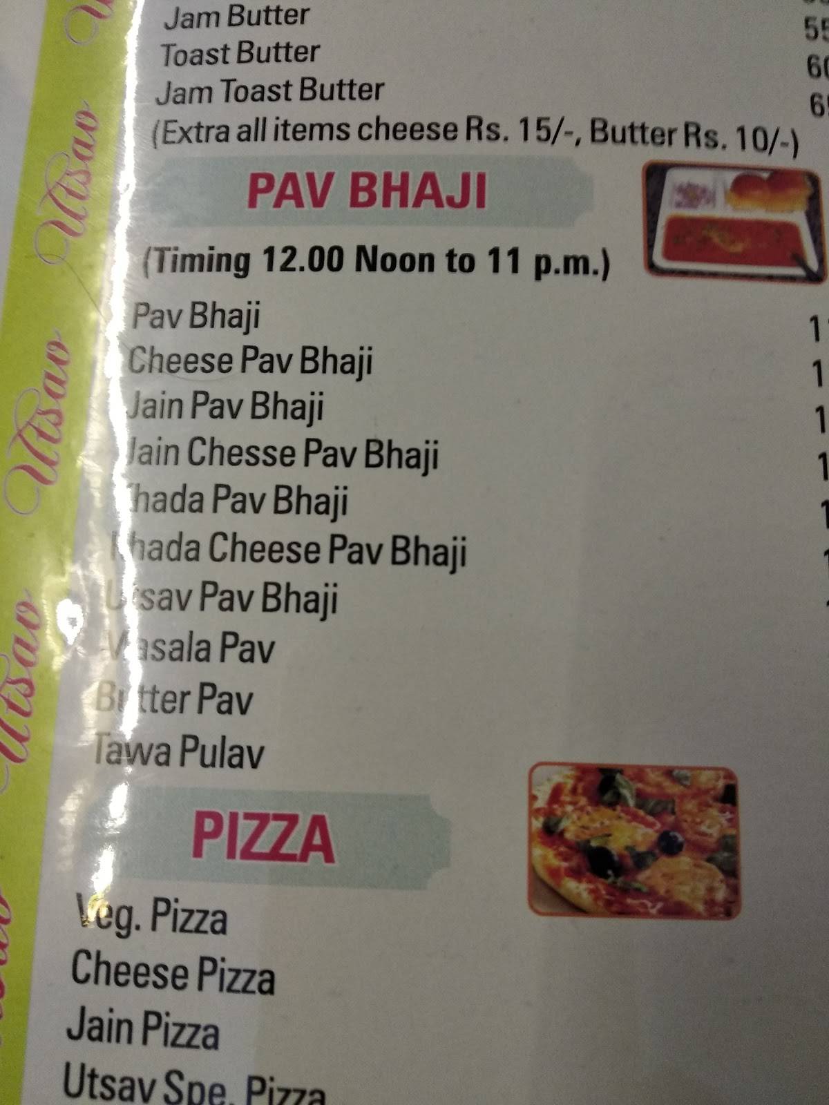 Utsav Pure Veg menu