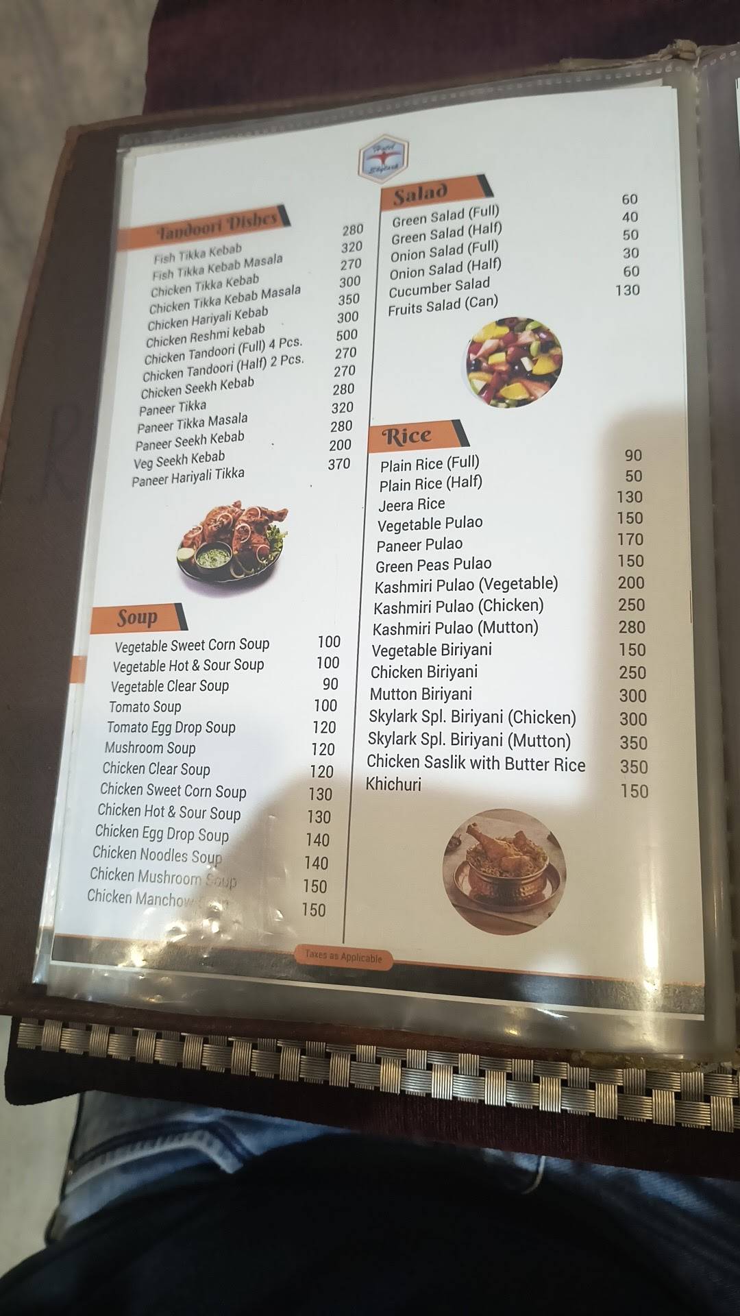 Utsav Restaurant menu