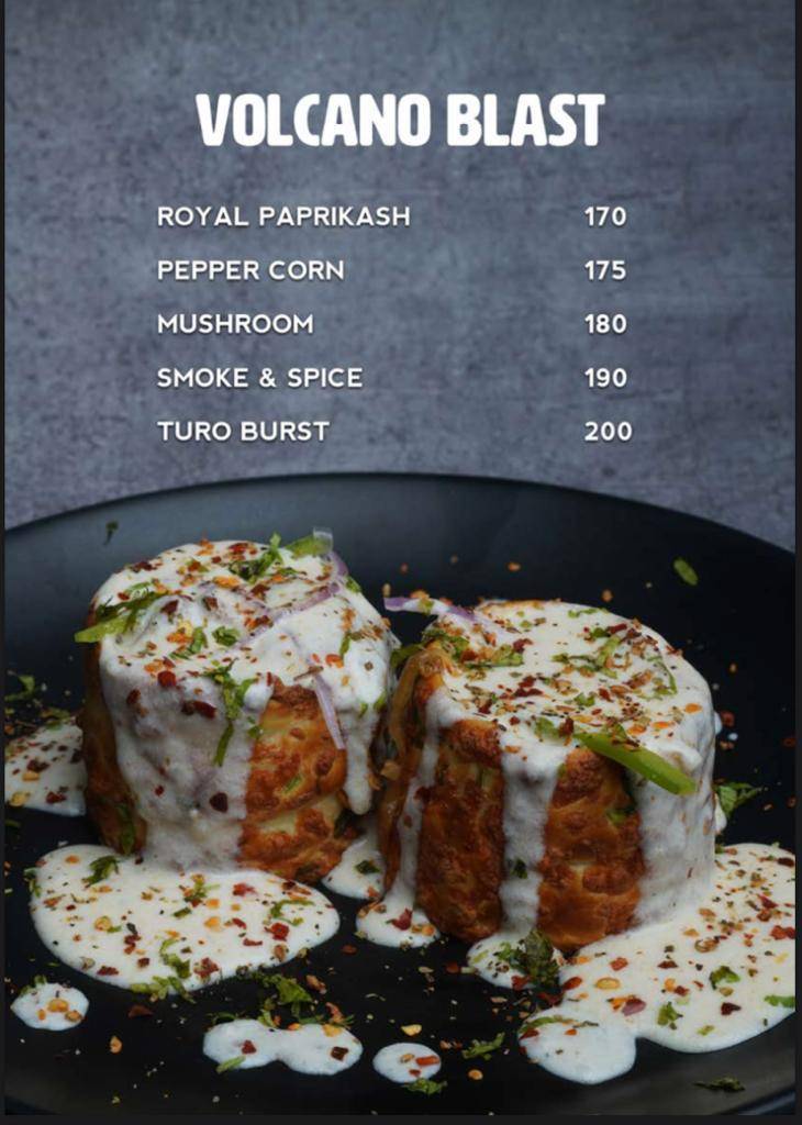 The kurtosh Vadodara menu