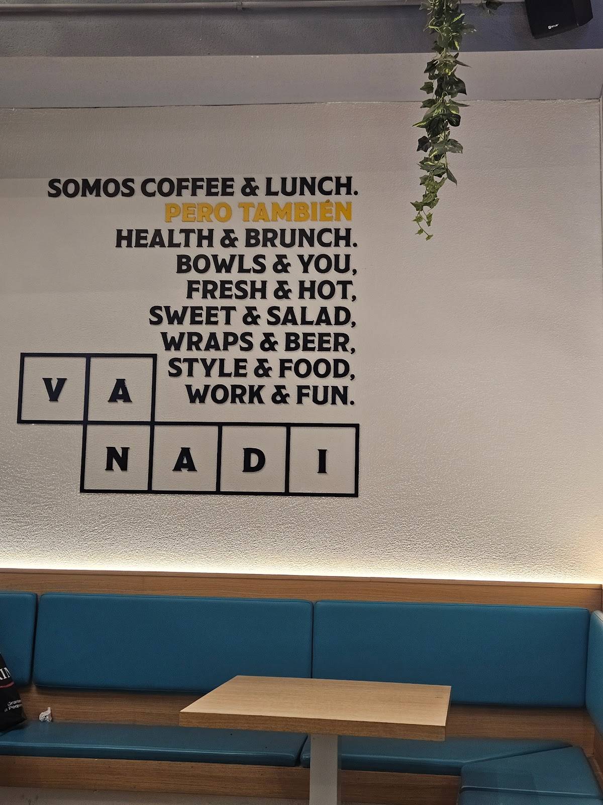 Carta de cafetería Vanadi Coffee, Alicante, Av. Maisonnave