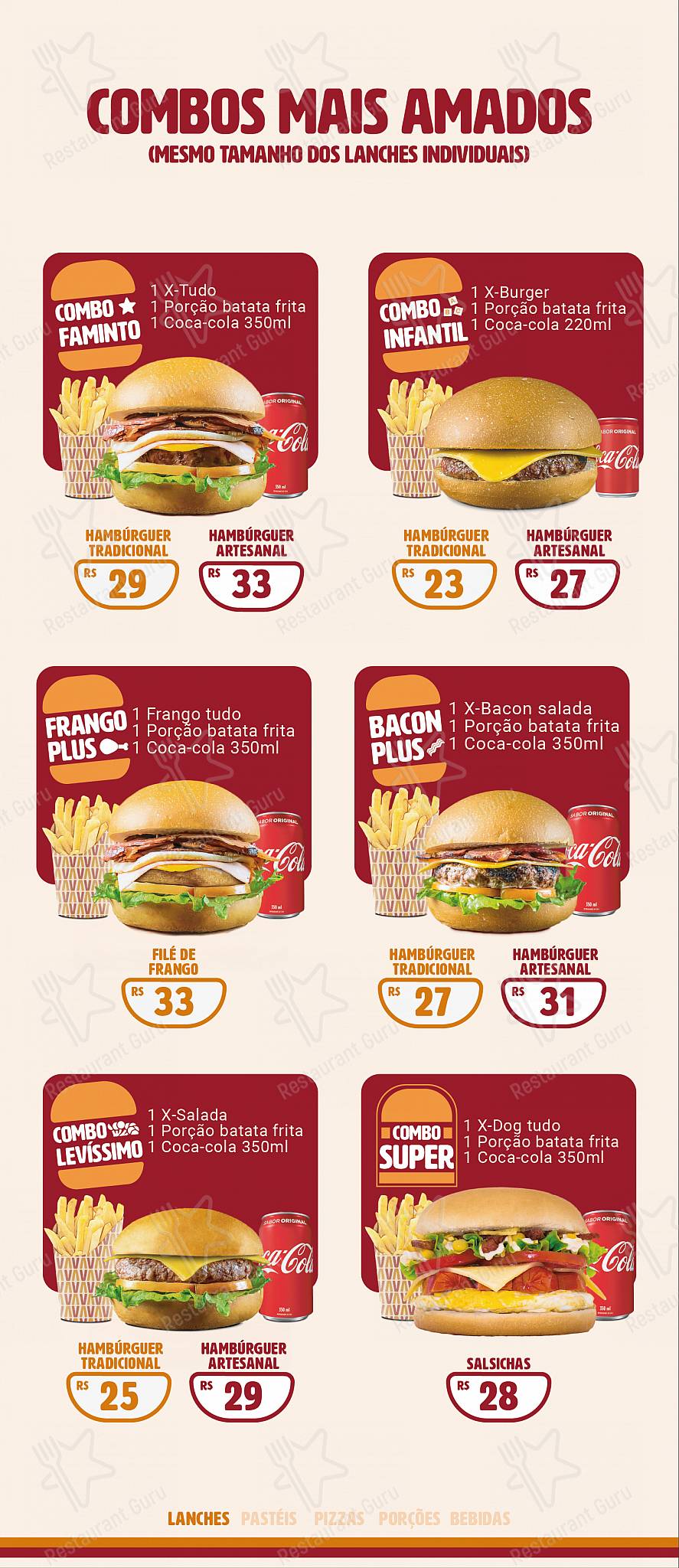 Varola Lanches e Restaurante, Marmitaria menu - refeições e bebidas