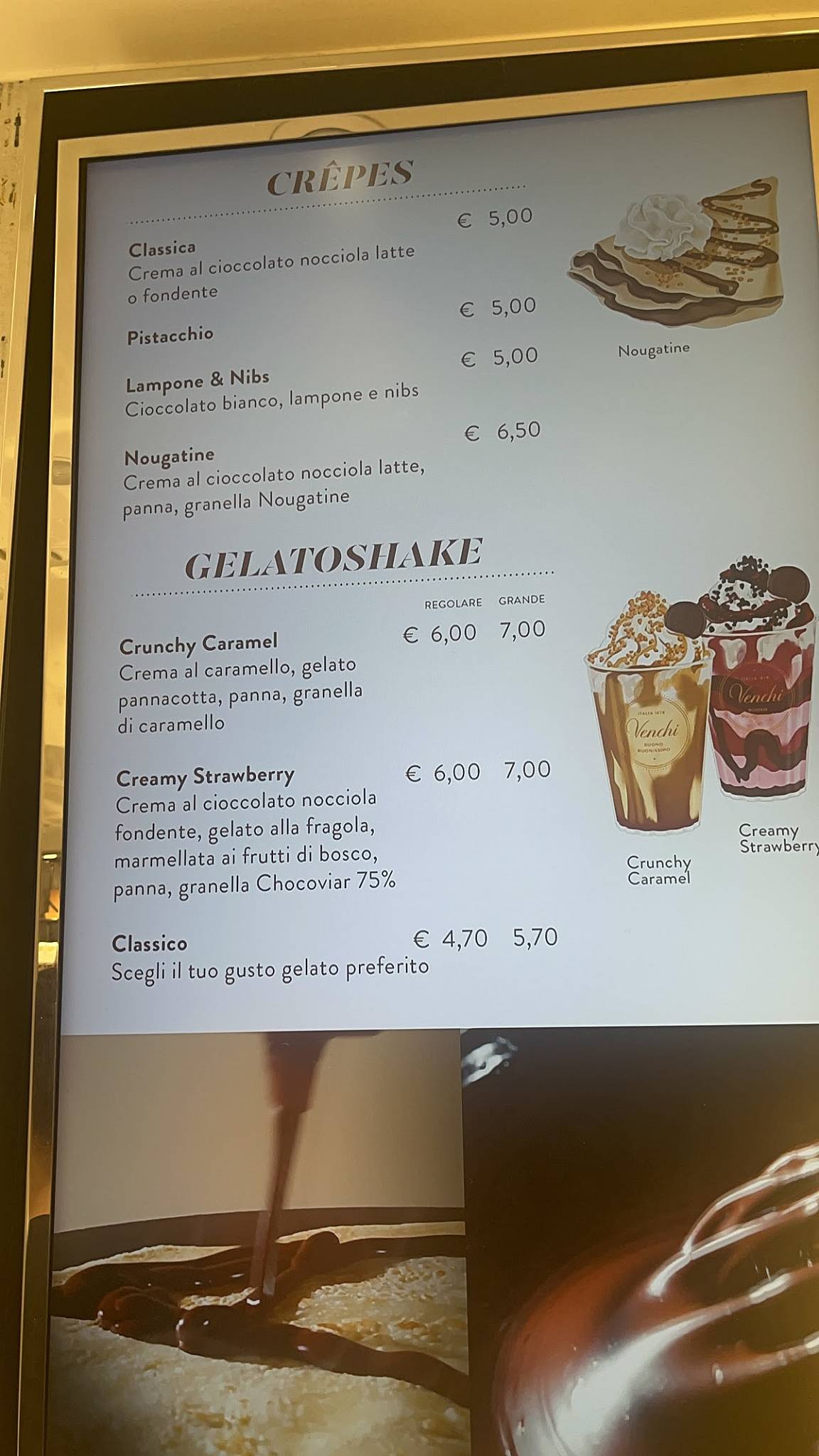 Menu di Venchi Cioccolato e Gelato, Bologna Piazza Maggiore 