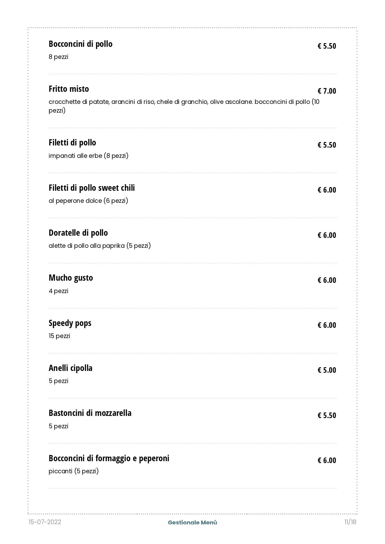 Menu di Venerius Pub 