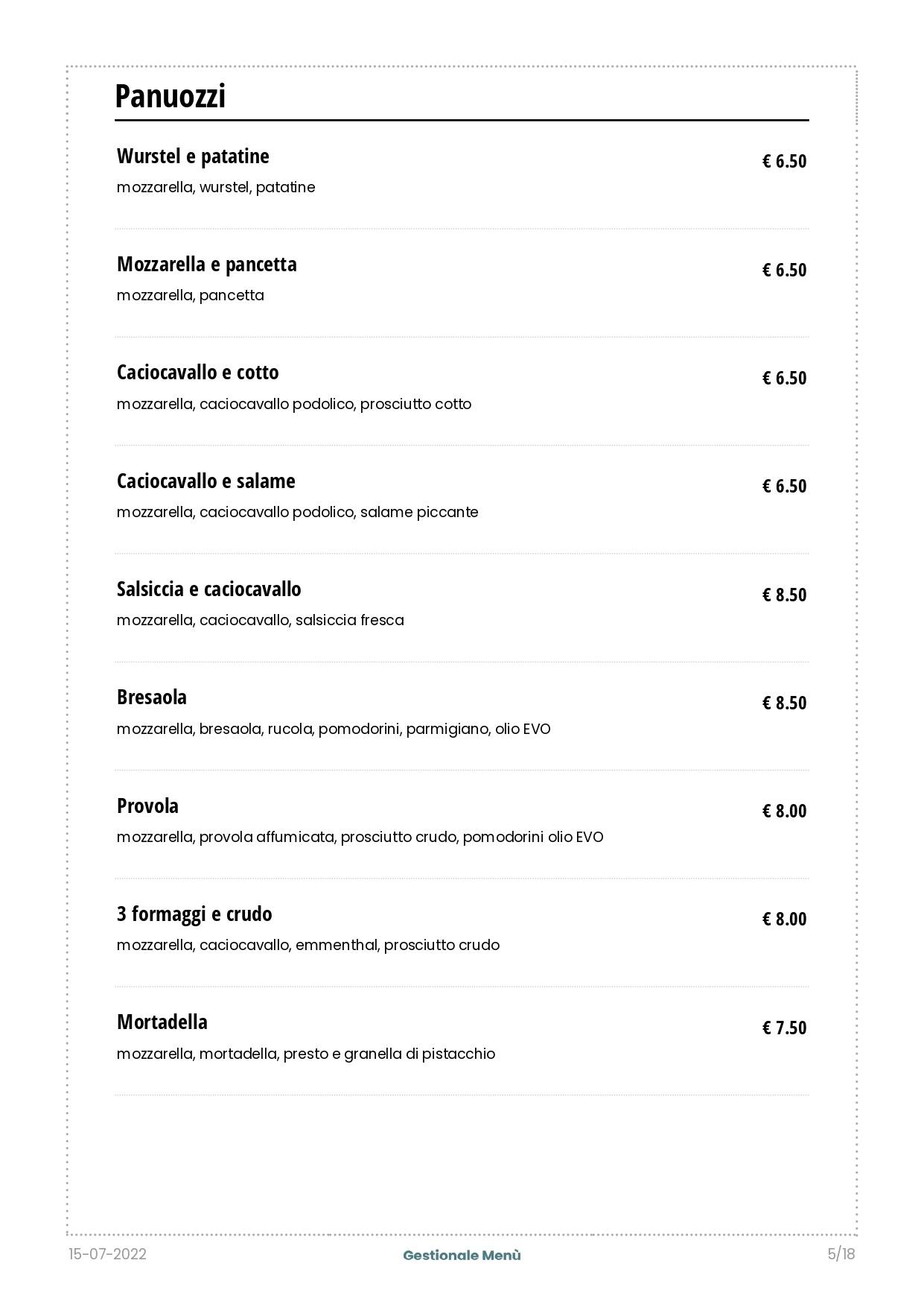 Menu di Venerius Pub 