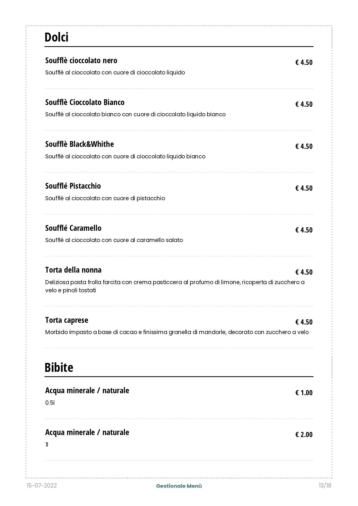 Menu di Venerius Pub 
